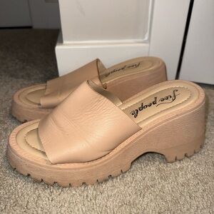 Free People Nude Platform Mules